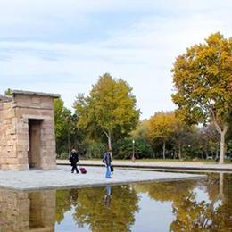 Jardines del templo de Debod